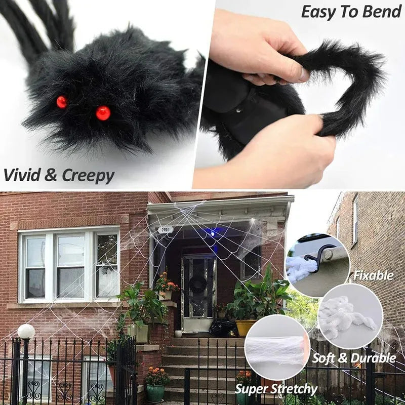 Giant Spider Huge Spider Web Halloween