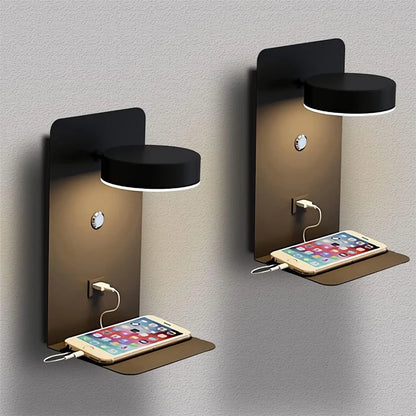 Bedroom Led Wall Lamps with USB Charge Wall Light
