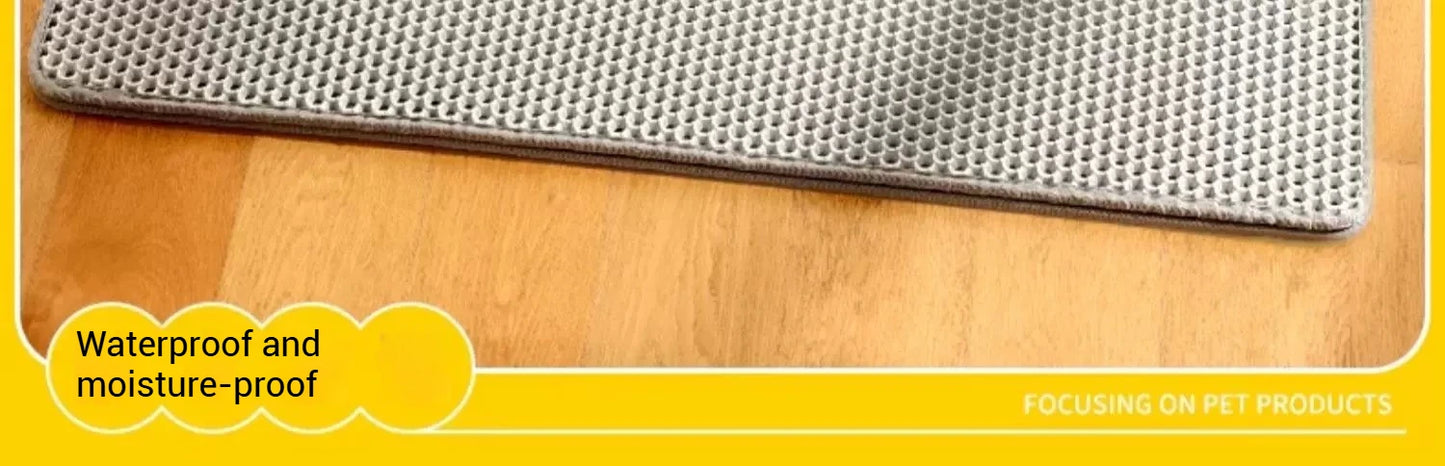 Cat Litter Mat Waterproof Double Layer