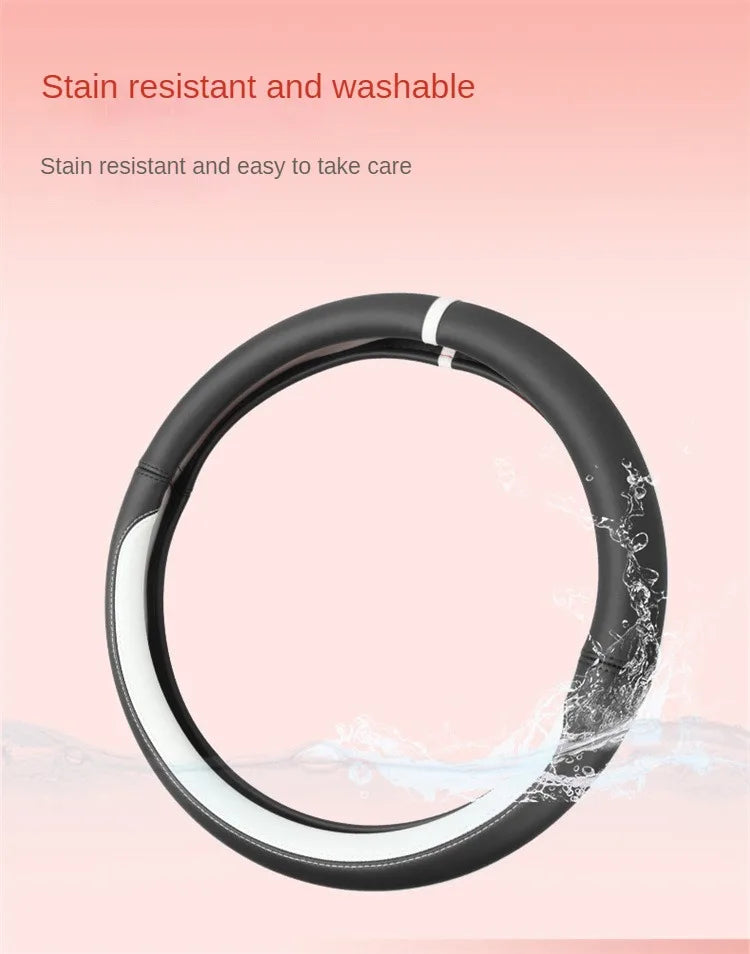 All-Nappa Leather Steering Wheel Cover Leather