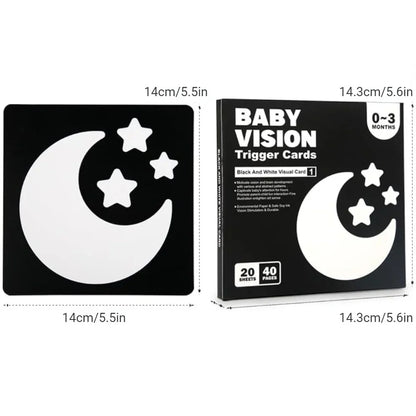 Montessori 0-12Month Baby Vision Stimulation Cards