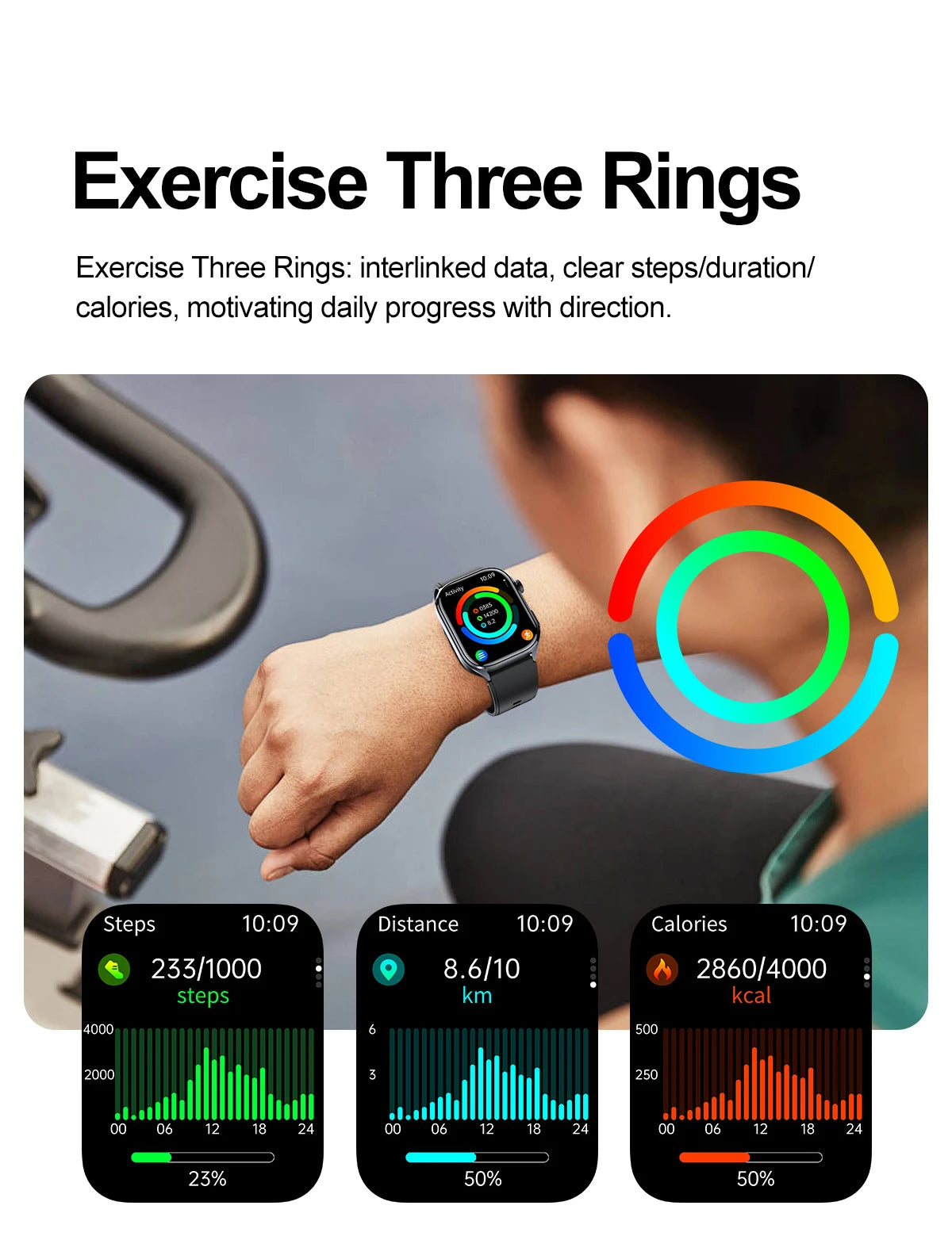 New AI Health Care Accurate detection ECG Smart Watch