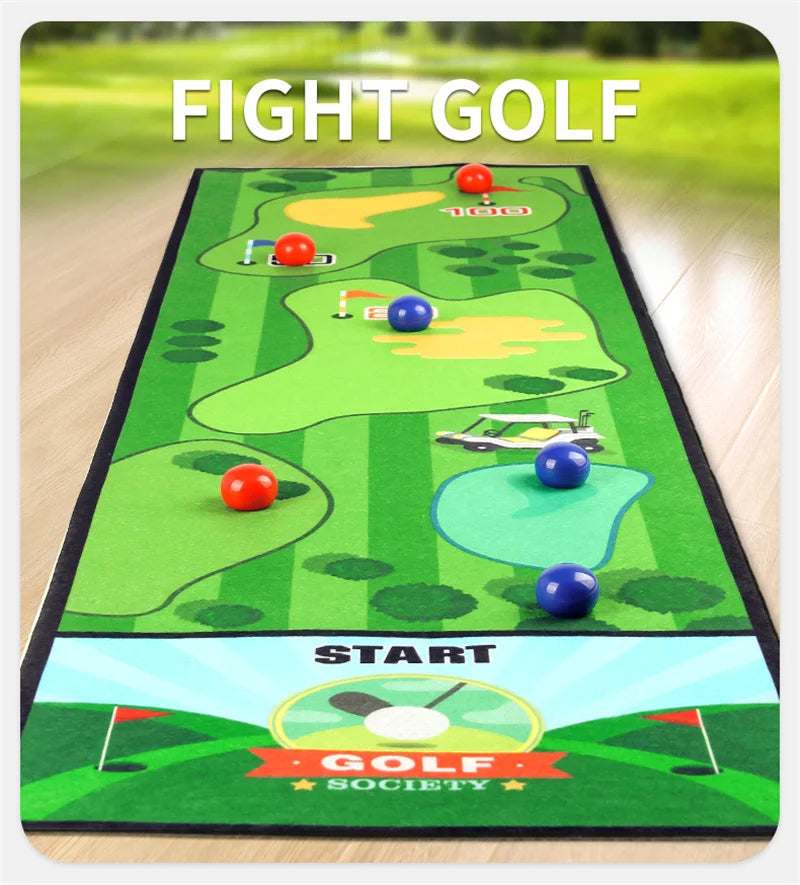 Interactive Bowling and Curling Mat Game Fun Football-Inspired