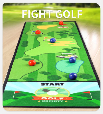 Interactive Bowling and Curling Mat Game Fun Football-Inspired