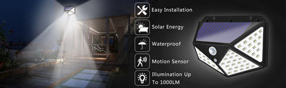 Solar Security Lamp Outdoor Garden Decor Solar Powered
