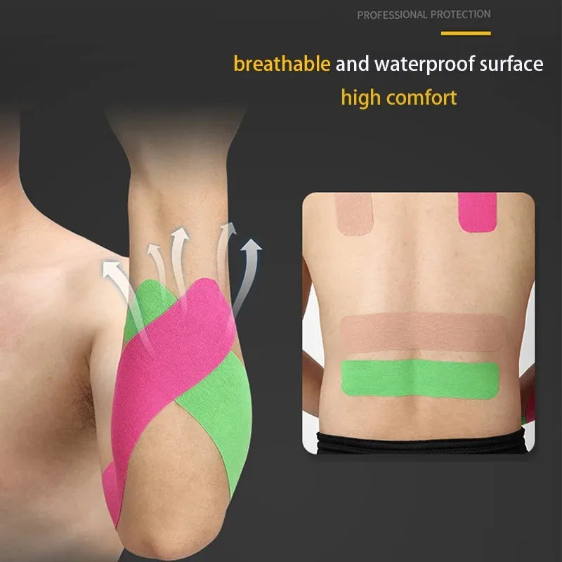 Sports Waterproof Kinesiology Tape Stickers Athletic Bandage
