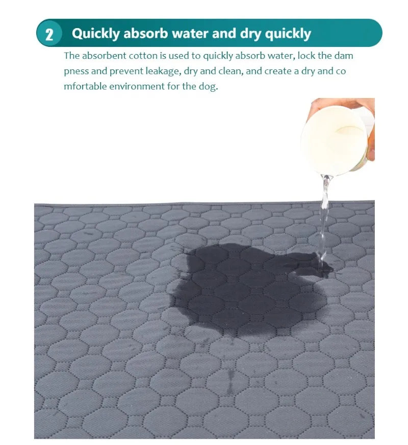 Reusable Dog Pee Pad Blanket Absorbent Diaper Washable