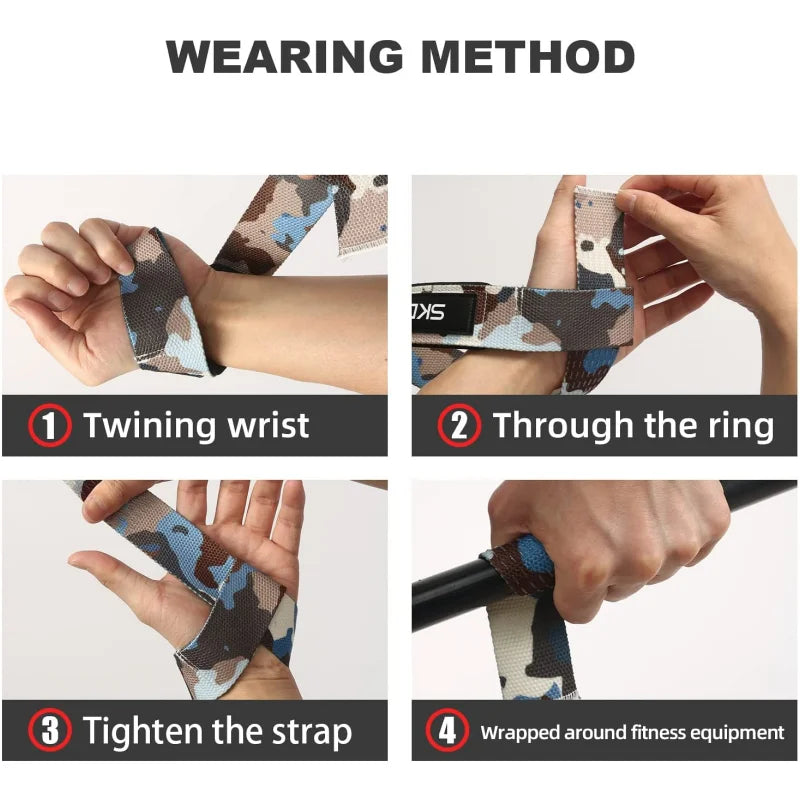 Weight Lifting Wrist Straps Strength Training Adjustable