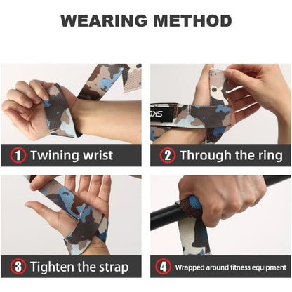 Weight Lifting Wrist Straps Strength Training Adjustable