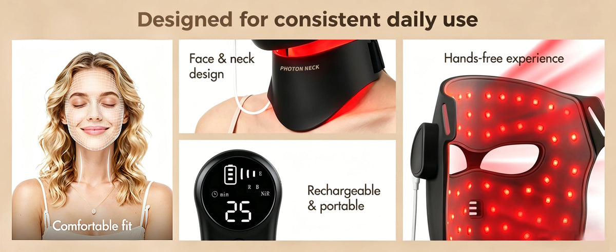 Red Light Therapy 8 Colors LED Face Mask