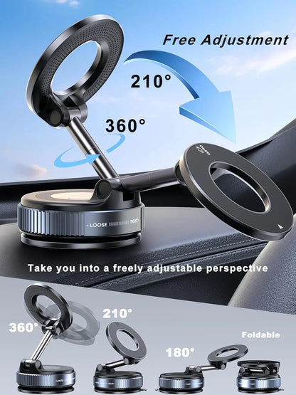 Strong Magnetic Car Phone Holder Foldable 360° Adjustable