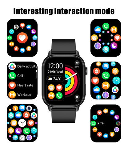 New For Android iOS Outdoor GPS Smart Watch Men 2.01" HD AMOLED