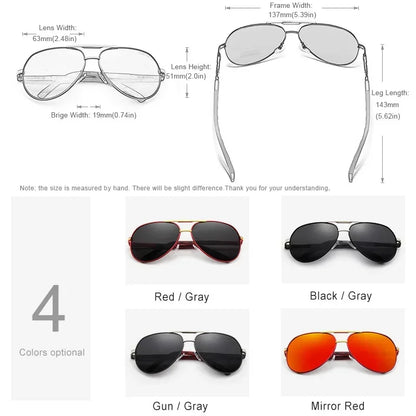 Pilot Sunglasses For Men Women Eyewear Polarized