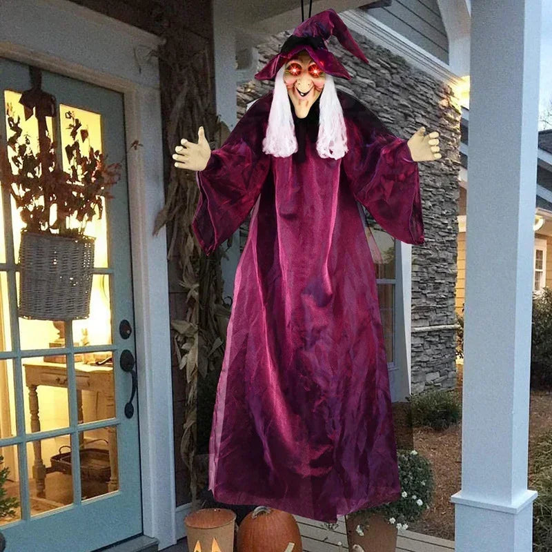 Halloween Spooky Voice Control Lumious Talking Witch