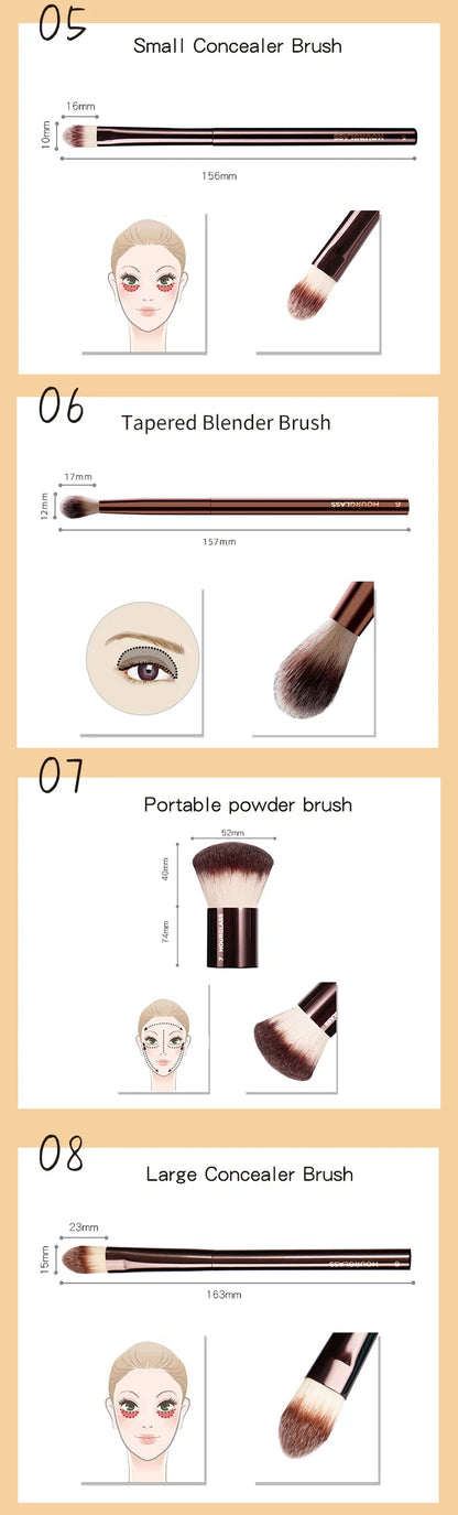 Hourglass Makeup Brushes Powder Foundation Concealer