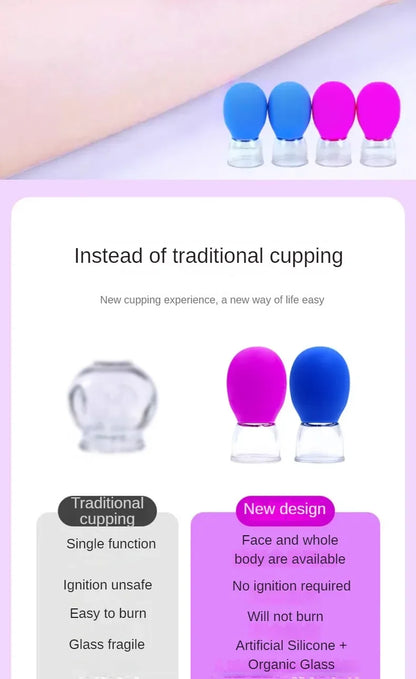Silicone Cupping Massage Cup Massager Vacuum