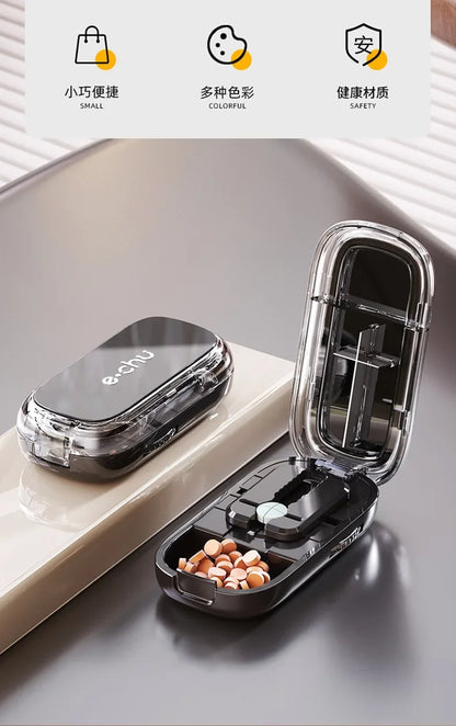 New Quartering Pill Cutter Storage Box Medicine