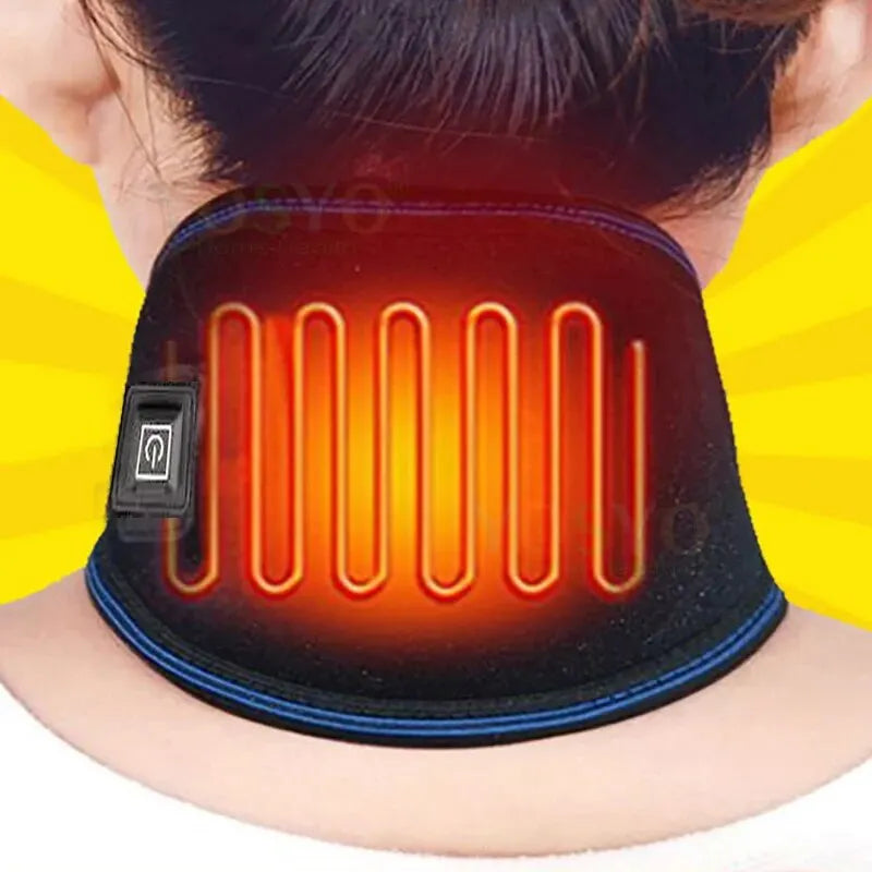 Electric Heated Neck Protection Belt Massage Relaxation
