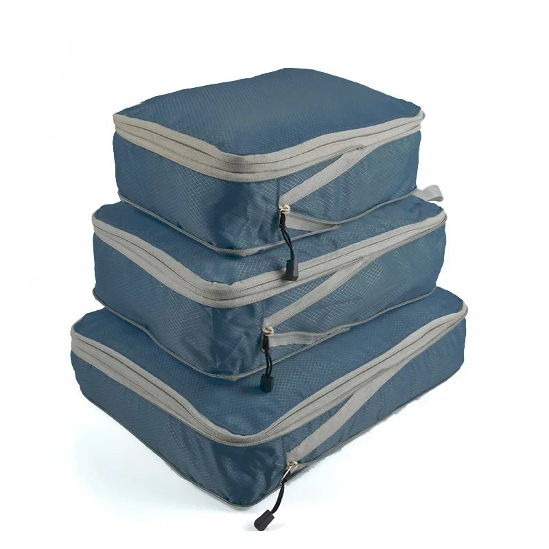 Travel Compression Packing Cubes Suitcase  Organizer Set
