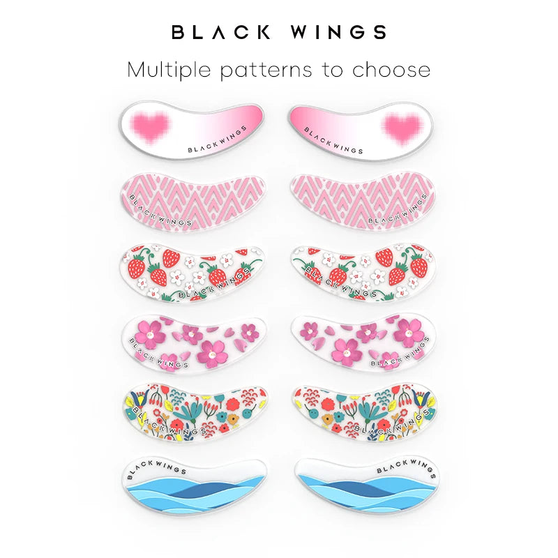 1 Pair Reusable Silicone Eyelash Pad Lash Extension Patches U-Shaped Design