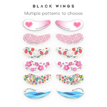 1 Pair Reusable Silicone Eyelash Pad Lash Extension Patches U-Shaped Design