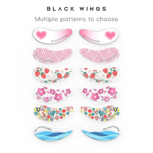 1 Pair Reusable Silicone Eyelash Pad Lash Extension Patches U-Shaped Design