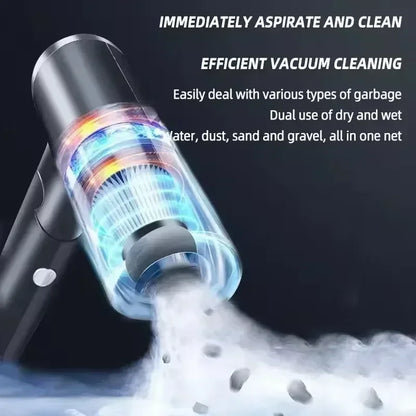 Wireless Car Vacuum USB Charging Wet Dry Dual-use Cleaner