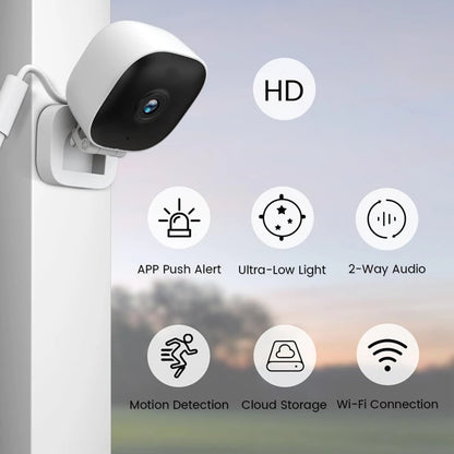 Smart Mini 4K Security Camera Full Color Night Vision
