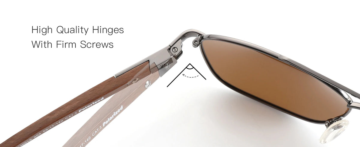 ZENOTTIC Trend Wood Polarized Sunglasses for Men