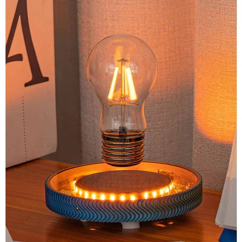 Magnetic Levitating Bulb Saturn Moon Lamp Levitating  Table Lamp