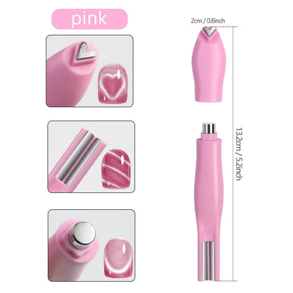 8-in-1 Cat Eye Nail Magnet Set Pink Multifunctional