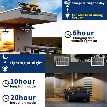 Solar Pendant Lights Outdoor Indoor with Remote Solar Shed Light