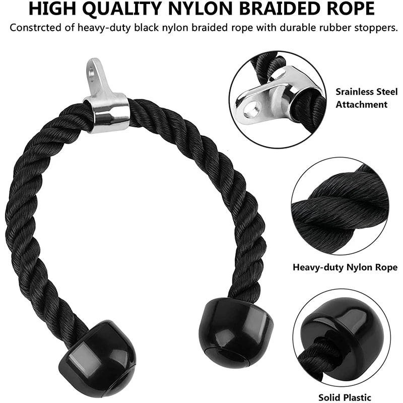 Triceps Lowering Rope Face Pull Handles Push Pull Down