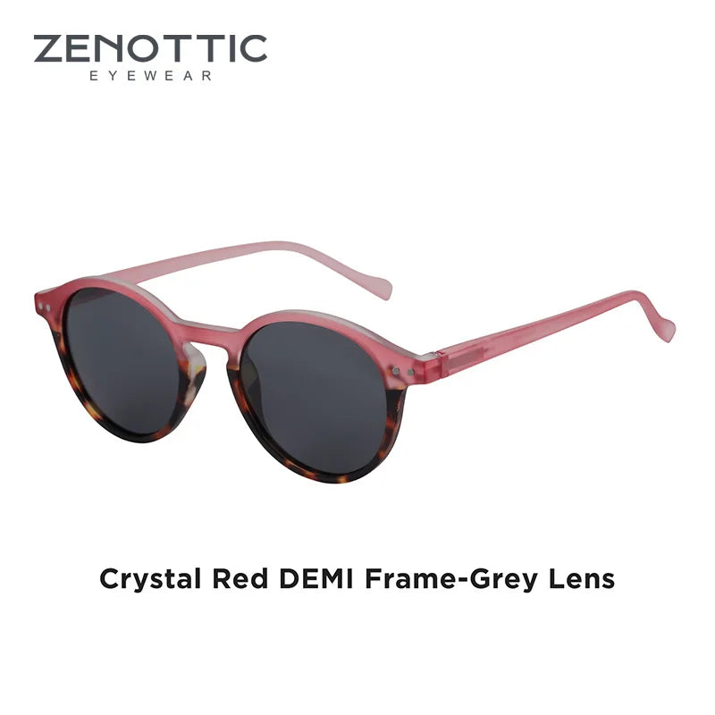 Retro Circular Polarized Sunglasses Vintage