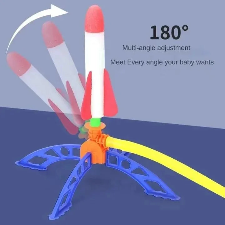 Kids Outdoor Rocket Foot Pump Outdoor Air Pressing Soaring