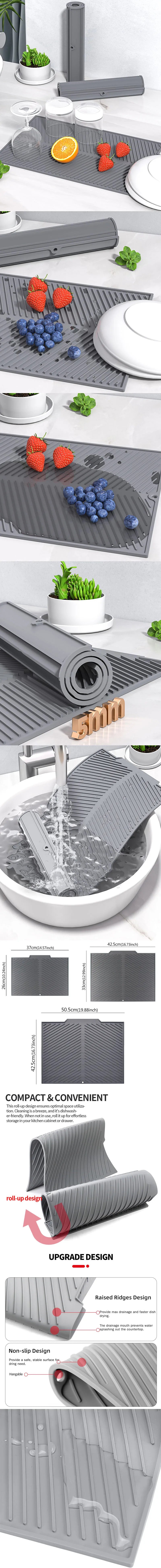 Silicone Draining Board Mat Drying Pad