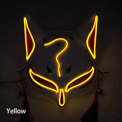 Glowing  Demon Slayer Mask Cosplay Japanese Cartoon