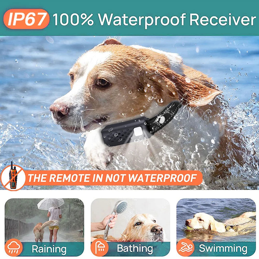 Electric Dog Training Collar Remote Control With  Vibration Shock