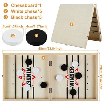 Foldable Foosball Winner Games Table Hockey Catapult Chess