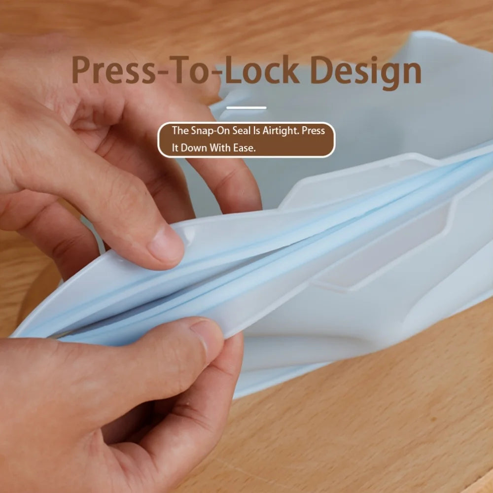 Self-Sealing Silicone Storage Bag Food Storage Bag