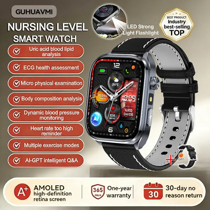 New AI Health Care Accurate detection ECG Smart Watch