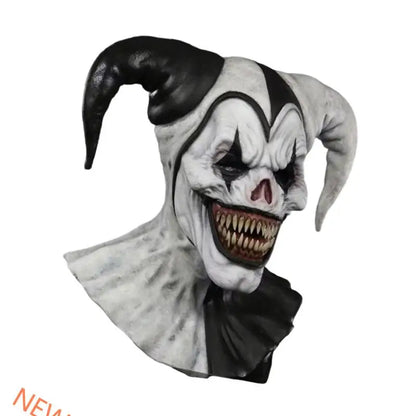 Latex Clown Mask with Adjustable Eye Cutouts
