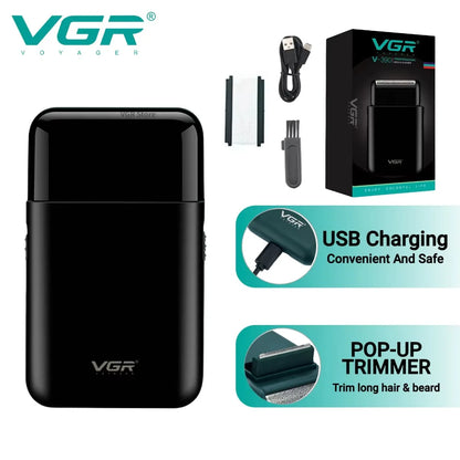VGR Electric Shaver Professional Beard Trimmer Razor for Men V-390