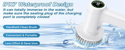 Electric Cleaning Brush 5 In 1 Electric Spin Cleaning Scrubber