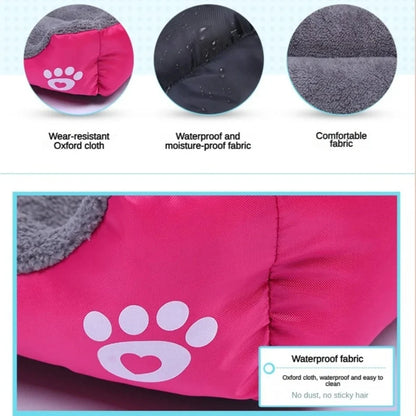 Soft Square Large Dog Sofa Elastic House Cushion