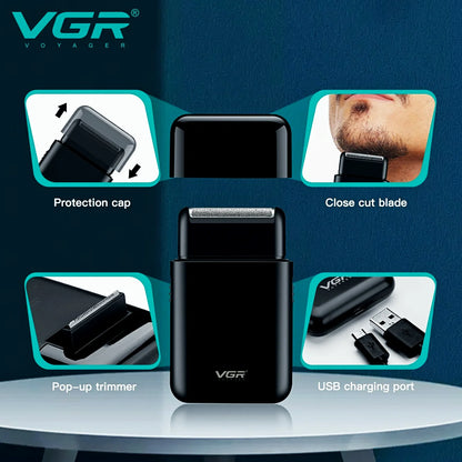 VGR Electric Shaver Professional Beard Trimmer Razor for Men V-390