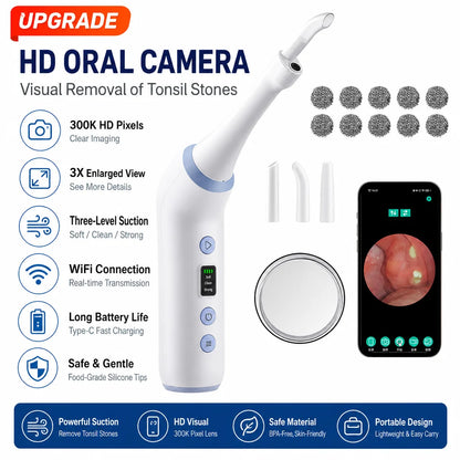 Visible Electric Tonsil Stone Remover Tool Visible Tonsil Stone Removal Kit