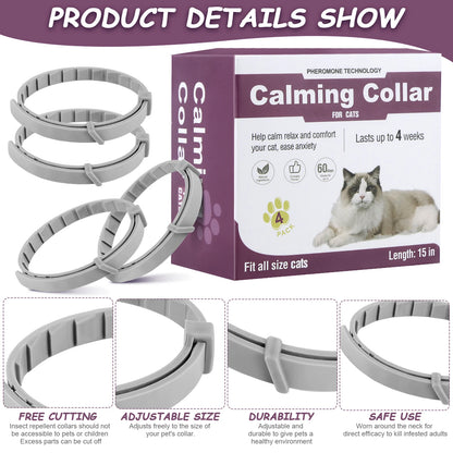 Pet Calming Collar Adjustable Anxiety Pheromone