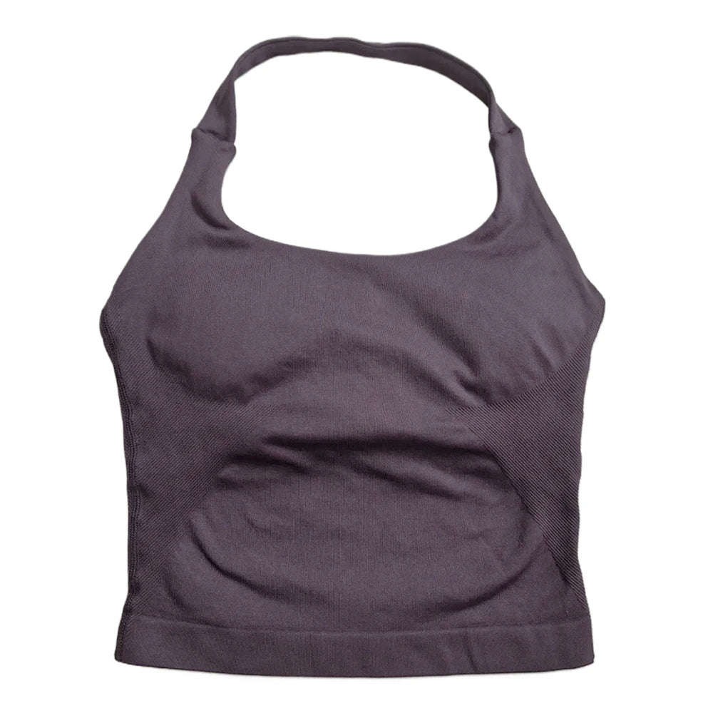 Gym Top Women Clothes Strappy Workout Tank Top Sports Bra