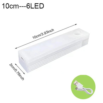 Motion Sensor Wireless LED Night Light USB Rechargeable Long Strip